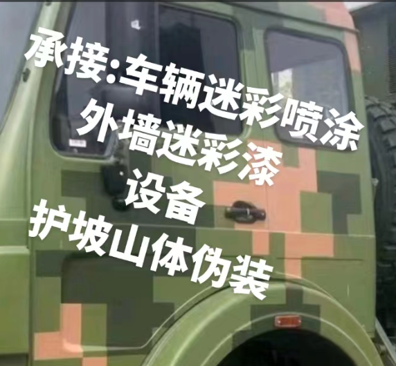 广安外墙和地面的迷彩漆施工