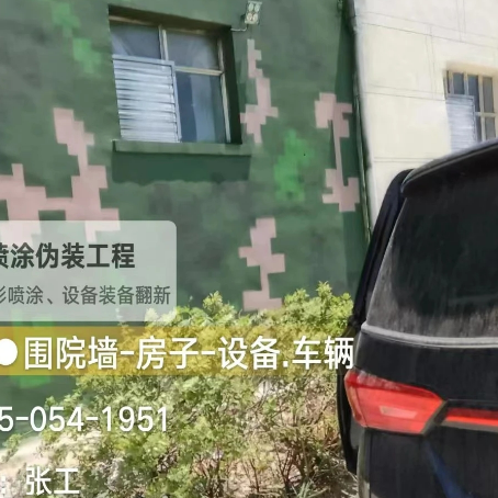 广安数码迷彩漆施工